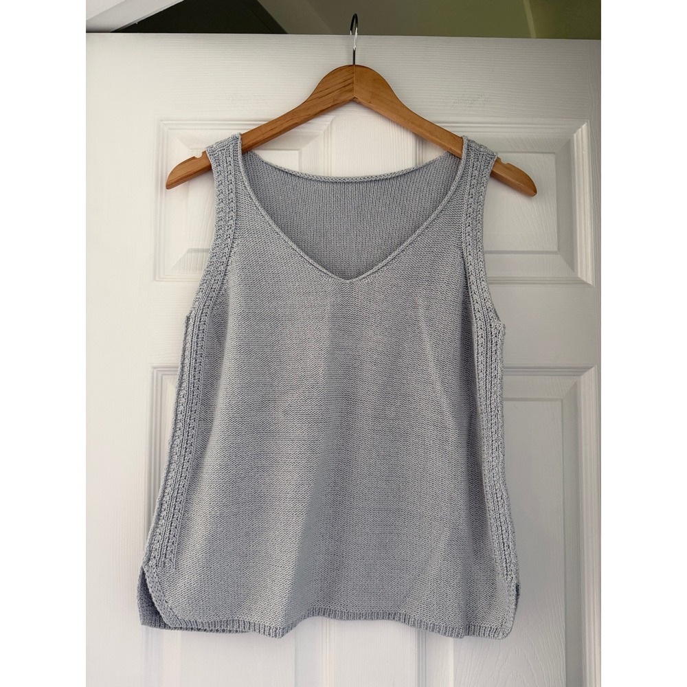 Womens Knit Sleeveless V Neck Tank‎ Coastal Cottage